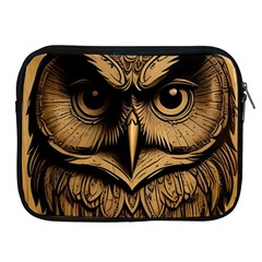 Owl Face Apple Ipad 2/3/4 Zipper Cases by linceazul