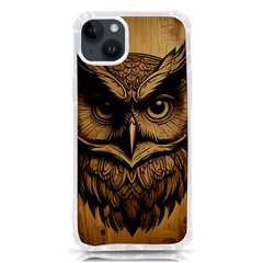 Owl Face Iphone 14 Plus Tpu Uv Print Case by linceazul