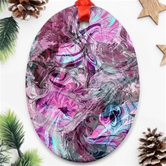  Blend On Pink Ornament (oval)