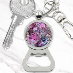  Blend On Pink Bottle Opener Key Chain by kaleidomarblingart