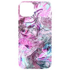  Blend On Pink Iphone 15 Pro Black Uv Print Pc Hardshell Case by kaleidomarblingart