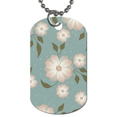 Flora Floral Flower Flowers Pattern Dog Tag (one Side) by Apenda