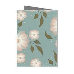 Flora Floral Flower Flowers Pattern Mini Greeting Cards (pkg Of 8)