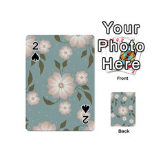 Flora Floral Flower Flowers Pattern Playing Cards 54 Designs (mini) by Apenda