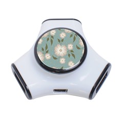 Flora Floral Flower Flowers Pattern 3-port Usb Hub by Apenda