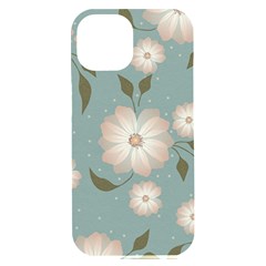 Flora Floral Flower Flowers Pattern Iphone 15 Plus Black Uv Print Pc Hardshell Case by Apenda