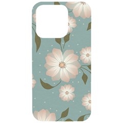 Flora Floral Flower Flowers Pattern Iphone 15 Pro Black Uv Print Pc Hardshell Case by Apenda