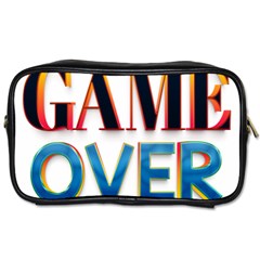 Game Over Text Design  Toiletries Bag (two Sides)