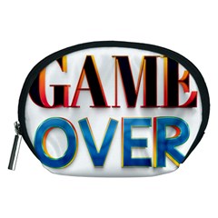 Game Over Text Design  Accessory Pouch (medium) by 7223056