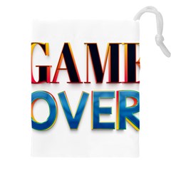 Game Over Text Design  Drawstring Pouch (4xl) by 7223056