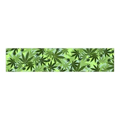 Cannabis Light Green Marijuana Leaves Velvet Scrunchie by CoolDesigns