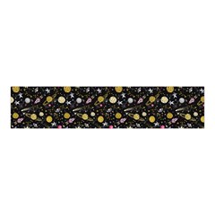 Space Yellow & Gray Planets Velvet Scrunchie by CoolDesigns