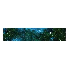 Space Mint Blue Royal Blue Fun Night Sky And Stars Velvet Scrunchie by CoolDesigns