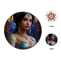 Arabian Princess Playing Cards Single Design (round) by AIDreaming