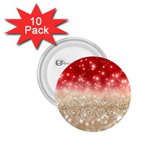 Abstract, Christmas, Glittery, Gold, Red 1 75  Buttons (10 Pack) by kyorashop23