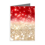 Abstract, Christmas, Glittery, Gold, Red Mini Greeting Cards (Pkg of 8) Right