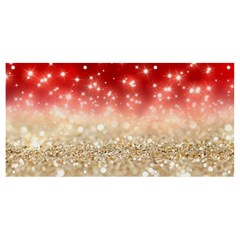 Abstract, Christmas, Glittery, Gold, Red Banner And Sign 8  X 4  by kyorashop23