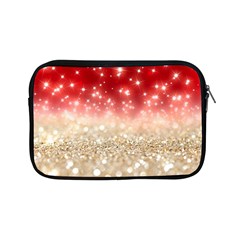 Abstract, Christmas, Glittery, Gold, Red Apple Ipad Mini Zipper Cases by kyorashop23