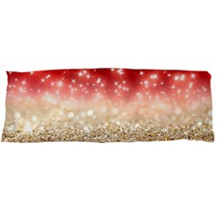 Abstract, Christmas, Glittery, Gold, Red Body Pillow Case Dakimakura (two Sides)