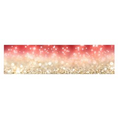 Abstract, Christmas, Glittery, Gold, Red Oblong Satin Scarf (16  X 60 ) by kyorashop23