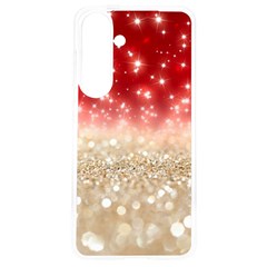 Abstract, Christmas, Glittery, Gold, Red Samsung Galaxy S24 6 2 Inch Tpu Uv Case