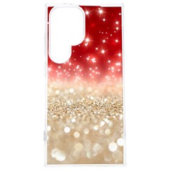 Abstract, Christmas, Glittery, Gold, Red Samsung Galaxy S24 Plus 6 7 Inch Tpu Uv Case