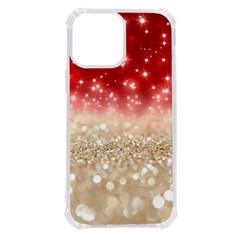 Abstract, Christmas, Glittery, Gold, Red Iphone 13 Pro Max Tpu Uv Print Case by kyorashop23