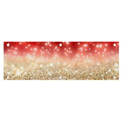 Abstract, Christmas, Glittery, Gold, Red Banner And Sign 6  X 2  by kyorashop23