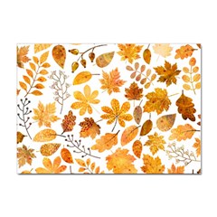 Brown Autumn Leaves Sticker A4 (10 Pack) by kyorashop23