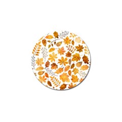 Brown Autumn Leaves Golf Ball Marker (4 Pack) by kyorashop23