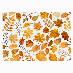 Brown Autumn Leaves Large Glasses Cloth