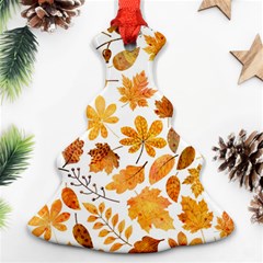 Brown Autumn Leaves Ornament (christmas Tree)  by kyorashop23