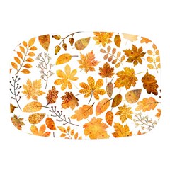 Brown Autumn Leaves Mini Square Pill Box by kyorashop23