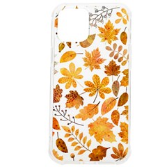 Brown Autumn Leaves Iphone 12 Pro Max Tpu Uv Print Case by kyorashop23