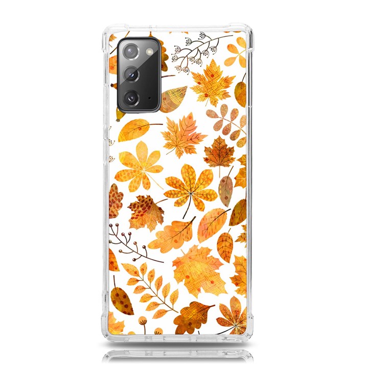 Brown Autumn Leaves Samsung Galaxy Note 20 TPU UV Case