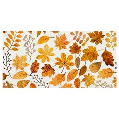 Brown Autumn Leaves Banner And Sign 4  X 2  by kyorashop23