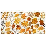 Brown Autumn Leaves Banner and Sign 6  x 3  Front