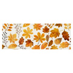 Brown Autumn Leaves Banner And Sign 8  X 3  by kyorashop23