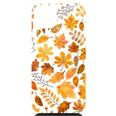 Brown Autumn Leaves Iphone 14 Plus Black Uv Print Case by kyorashop23