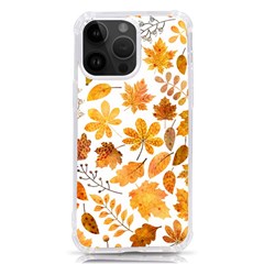 Brown Autumn Leaves Iphone 14 Pro Max Tpu Uv Print Case by kyorashop23