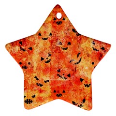 Carved Pumpkin Faces Ornament (star) by kyorashop23