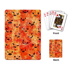 Carved Pumpkin Faces Playing Cards Single Design (rectangle)