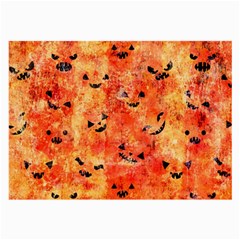 Carved Pumpkin Faces Large Glasses Cloth by kyorashop23