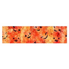 Carved Pumpkin Faces Oblong Satin Scarf (16  X 60 ) by kyorashop23