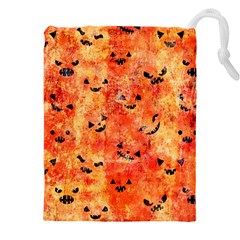 Carved Pumpkin Faces Drawstring Pouch (4xl) by kyorashop23