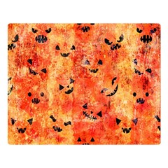 Carved Pumpkin Faces Premium Plush Fleece Blanket (large) by kyorashop23