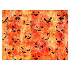 Carved Pumpkin Faces Premium Plush Fleece Blanket (extra Small) by kyorashop23