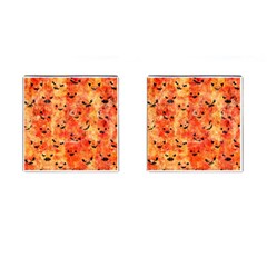 Carved Pumpkin Faces Cufflinks (square) by kyorashop23