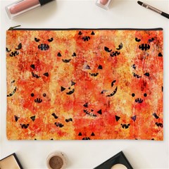 Carved Pumpkin Faces Cosmetic Bag (xxxl) by kyorashop23