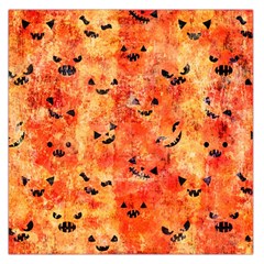 Carved Pumpkin Faces Square Satin Scarf (36  X 36 ) by kyorashop23